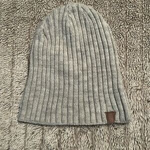Light grey unisex beanie OS